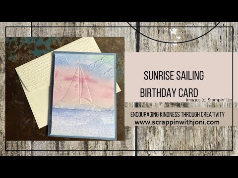 Sunrise Sailing Birthday Card