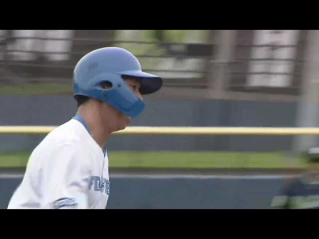 【ファーム】先制の一発!! ファイターズ・宇佐見真吾 ライトへ2号ソロホームラン!! 2023年6月10日 北海道日本ハムファイターズ 対 東京ヤクルトスワローズ