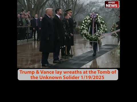 Trump Places Wreath at Tomb of Unknown Soldier at Arlington National Cemetery