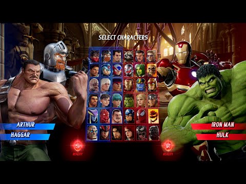 Marvel vs Capcom: Infinite : ARTHUR & HAGGAR vs IRON MAN & HULK | 4K UHD Gameplay