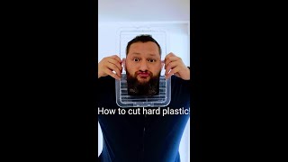 How to cut the lids of plastic containers! UNCUT