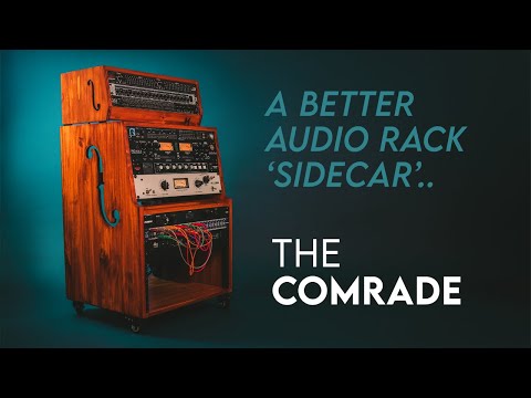 Munstre 14u COMRADE Sidecar - recording studio - angled workstation - rack gear - side car 10u 20u image 16