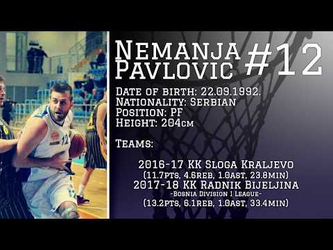 Nemanja Pavlovic Season 2017/18 Highlights