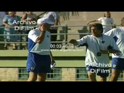 Boca Juniors entrena para el partido contra Oriente Petrolero 2001