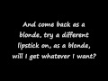 Fefe Dobson - "As a Blonde" Lyrics 
