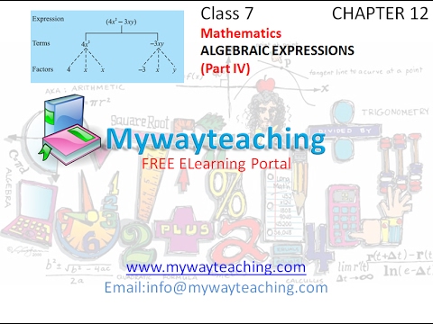 Math Class 7 Chapter 12 Part IV|ALGEBRAIC EXPRESSIONS| ALGEBRAIC EXPRESSIONS for class 7|