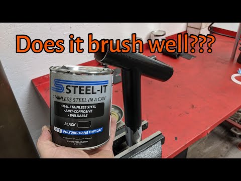 Steel-it black brush on results.