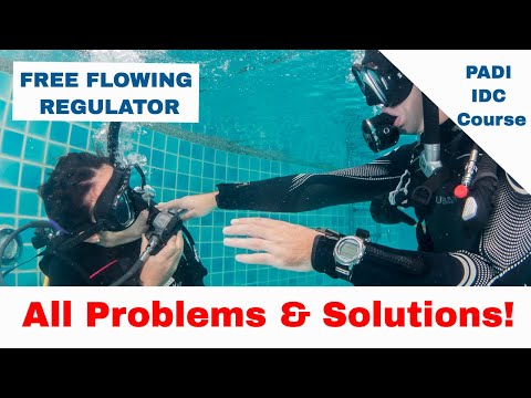 Free Flowing Regulator Breathing • All Problems & Solutions - PADI IDC Course