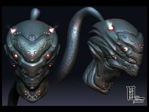 zbrush skull blade 3 head sculpting