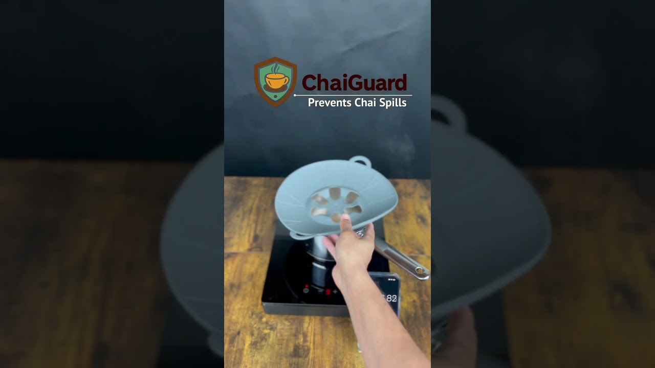 Boil test on high heat! 🔥 ChaiGuard stops spills—even on induction stove! ☕💪 #NoSpill