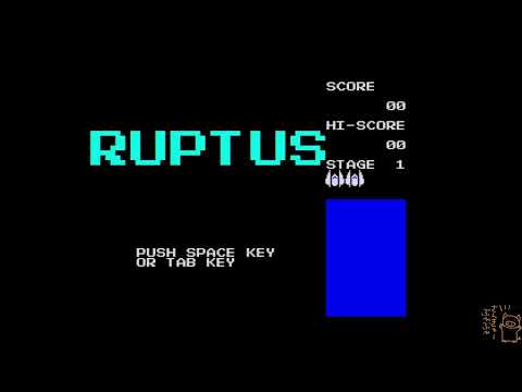 FM-7 いぬふと氏作 RUPTUS(実機録画)を軽くプレイ