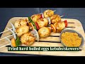 Fried Hard Boiled Eggs Kebab Skewers Recipe Step By Step Lovystouch