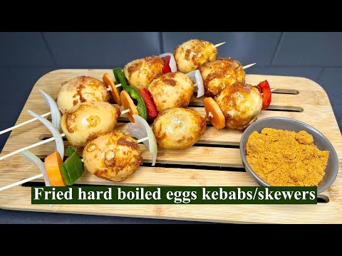 Fried Hard Boiled Eggs Kebab/Skewers |Recipe| Step By Step | Lovystouch