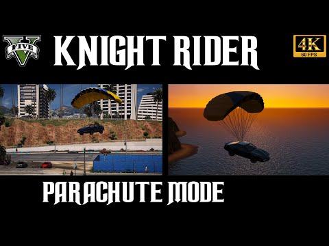 GTA 5 Knight Rider Mod - Parachute for KITT