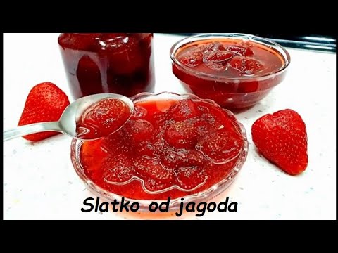 Slatko od jagoda.Odlican recept za početnike.Bez konzervansa