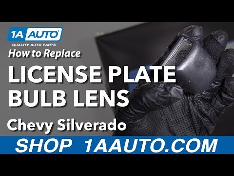 How to Replace License Plate Bulb Lens 07-13 Chevy Silverado