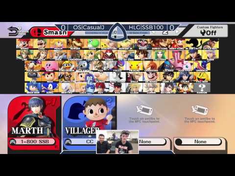 Sm4sh@Mines 48 - OS|CasualJ (Rosalina & Luma) Vs. HLG|SSB100 (Marth) - Winners Semifinals