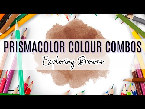 Prismacolor Colour Combinations: Exploring Brown #adultcoloring