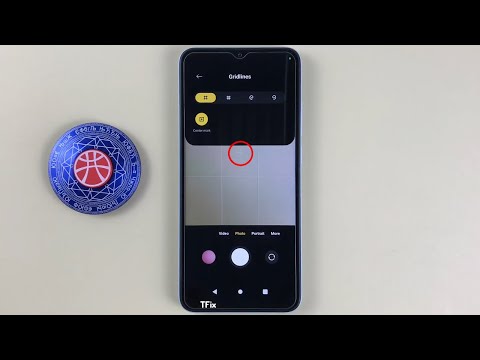 Center mark in camera on Xiaomi Redmi A1 Android 12