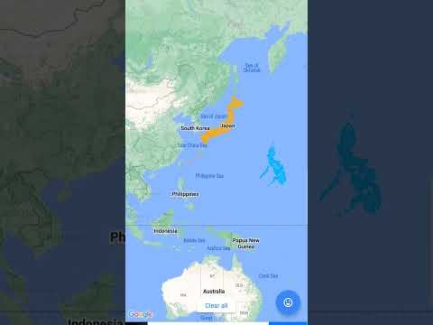 Japan vs Philippines comparing size map#short#geography(no hate)