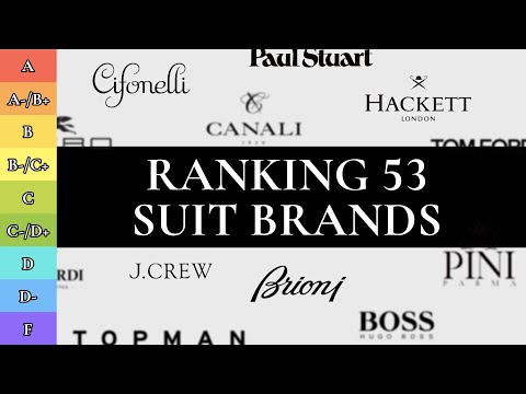 Ranking Men's RTW Suits (53 BEST and WORST Menswear Brands!)