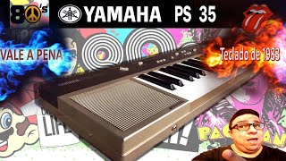 Video thumbnail for YAMAHA PS 35 Teclado de "1983 o PAI do PSR" by Cleber landin