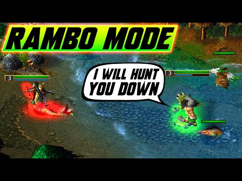 RAMBO MODE - 3 Ghouls & 1 BEASTMASTER! - WC3 - Grubby
