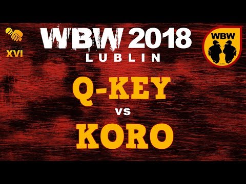 Koro 🆚 Q-Key 🎤 WBW 2018 Lublin (FINAŁ) Freestyle Battle