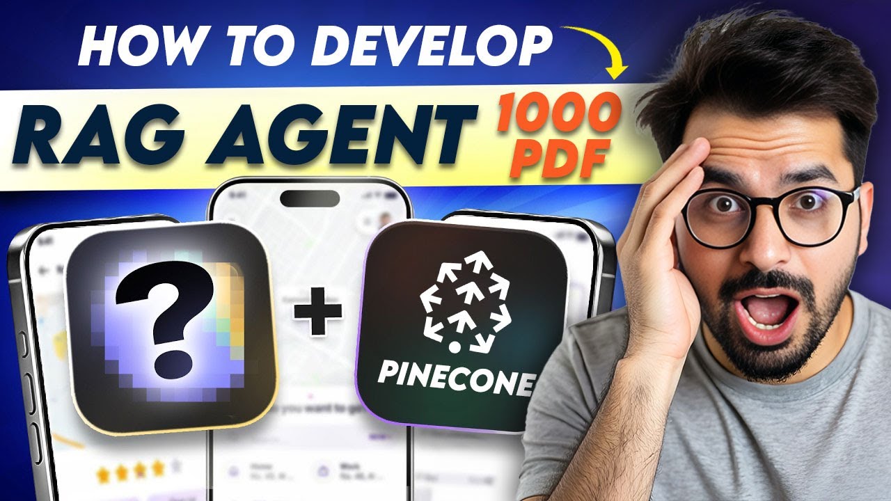 The EASIEST Possible way to develop RAG AI Agent with 1000 PDF Files and PINECONE (Step by Step )