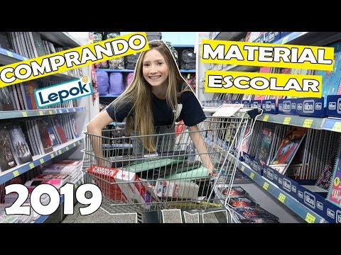 COMPRANDO MEU MATERIAL ESCOLAR 2019 / Zabetta Macarini