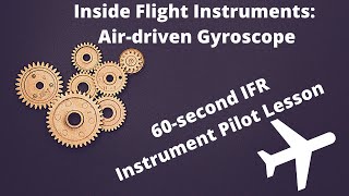 Inside a gyroscopic aviation instrument air-driven gyro precession #shorts #flight #pilot #IFR