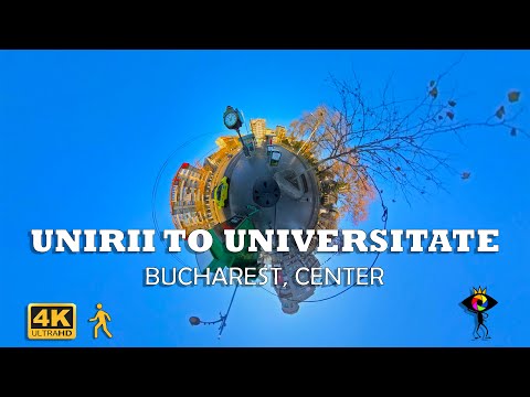 4k Walking Tour from UNIRII to UNIVERSITATE Square, BUCHAREST, Romania | 🇷🇴
