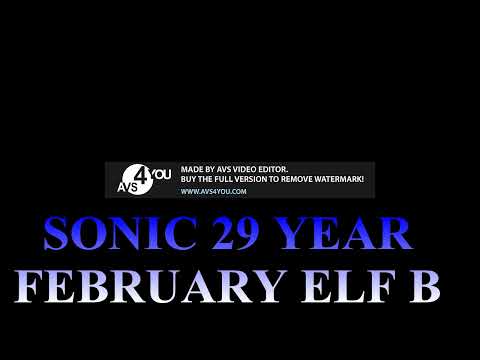 SONIC 29 YEAR FEBRUARY ELF B