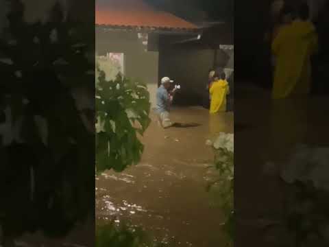 Noite de muita chuva em Nova Palmeira - Paraíba #shorts #chuvas #agua