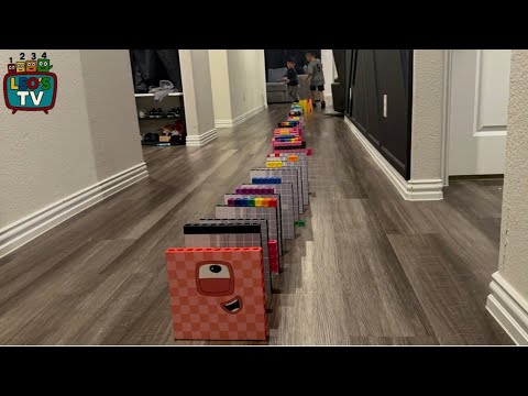 NumberBlocks Domino Chain Reaction With Vincent | |  Leo’s Tv