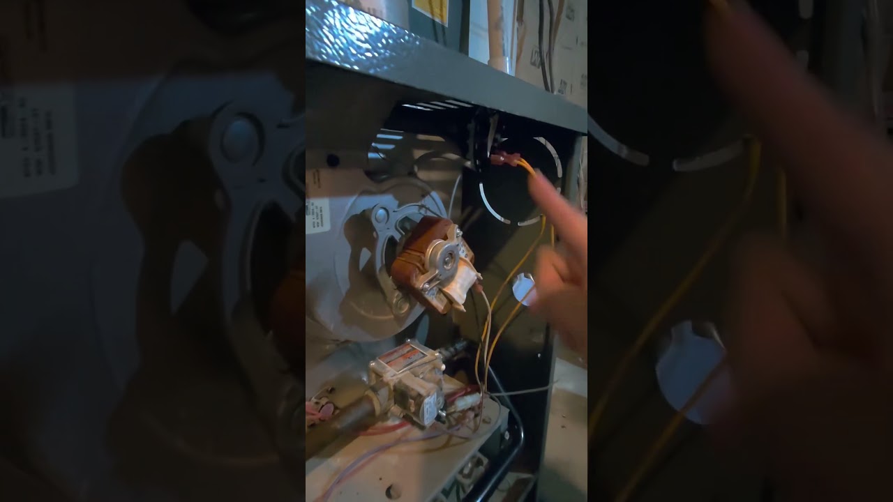 Hvac Pressure switch hack. Get you heater running #hvac #heater #pressureswitch #hvachacks