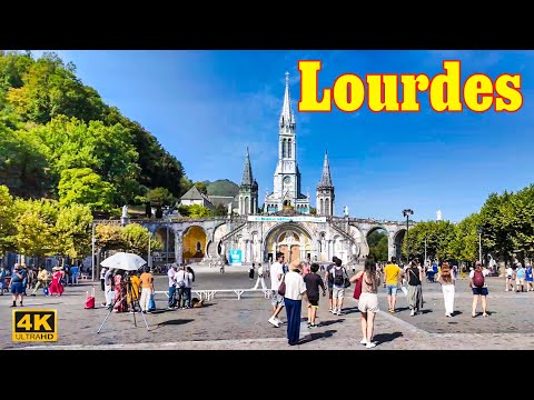 Lourdes, France🇫🇷 - 4K HDR WALKING TOUR - August 2025 | LOURDES 4K | A Walk In Paris