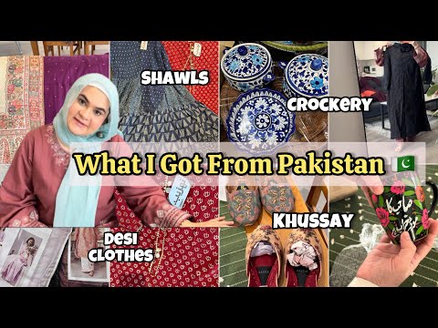 Shopping Haul From Pakistan 🇵🇰 | Shawls , Desi Clothes and Crockery 🛍️ 