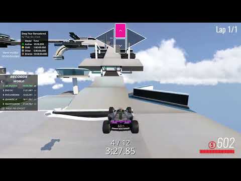 Deep Fear Remastered | Hard Fullspeed Trackmania 2020 Map | World Record AR_Mudda 9:59.580