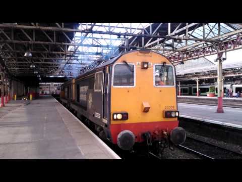 20308 and 20309 Thrash out of Crewe