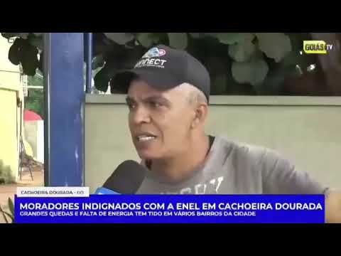 Morador Fábio indignado com a falta de energia em Cachoeira Dourada Goiás