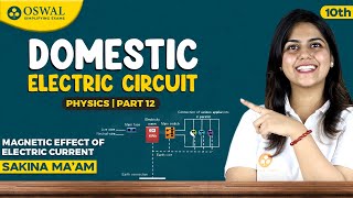 Magnetic Effect of Electric Current - Domestic Electric Circuit (Part 12) | Class 10 Physics Ch 13