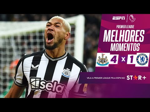 Gols e lances de Newcastle United x Chelsea