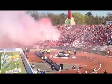 Karlsuher SC - 1.FC Kaiserslautern 2:2 [2.Bundesliga,28. Spieltag,29.03.2014] Pyroshow