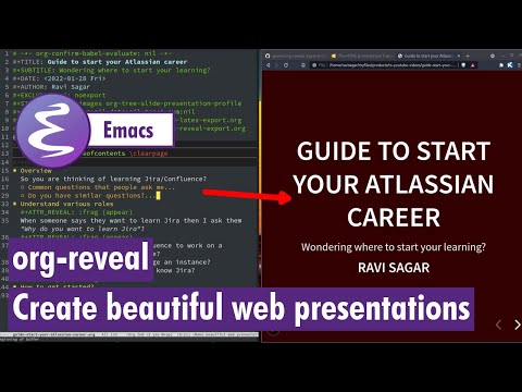 Org-mode - Create beautiful presentations with org-reveal