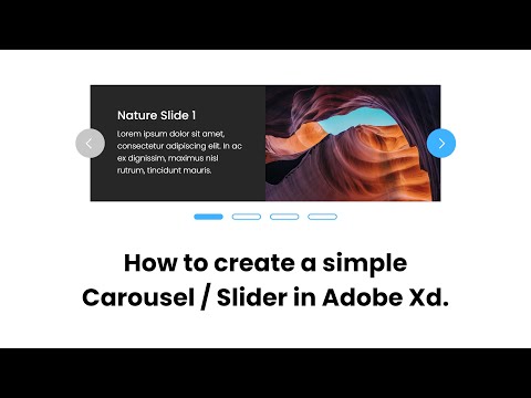 Adobe Xd Tutorial - Slider / Carousel with navigation using Component States