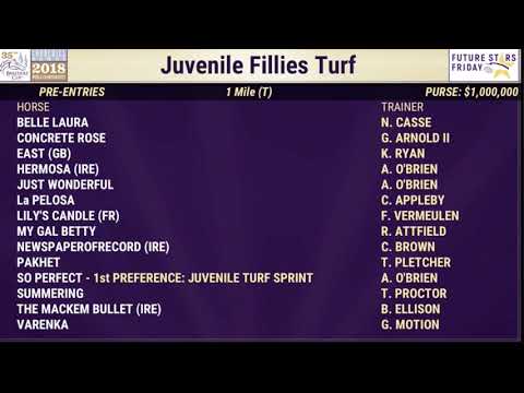 2018 Breeder's Cup Juvenile Turf Fillies Pre-Entries