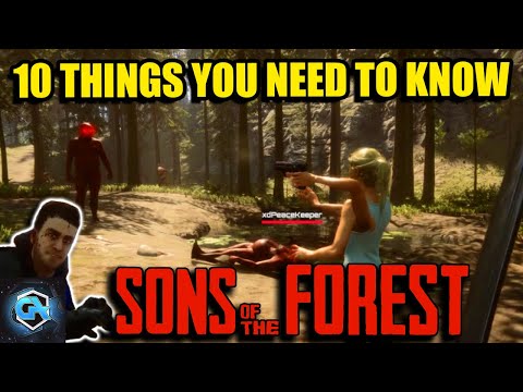 10 Sons of the Forest Things You Need to Know! Sons of the Forest Beginner Guide and Tips!
