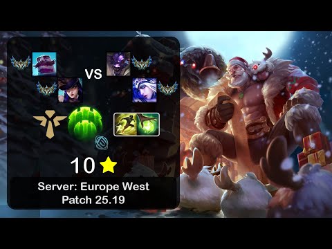 Braum Support + Caitlyn vs Alistar + Ashe - EUW Challenger - Patch 25.19