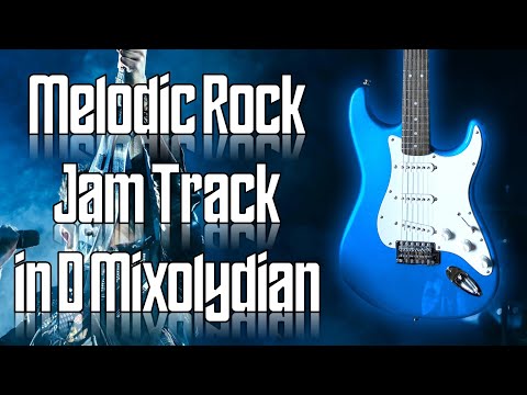 Melodic Rock Jam Track in D Mixolydian 🎸 Guitar Backing Track